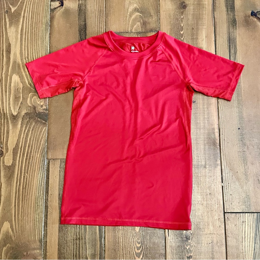 All in Motion Red Athletic Sweat Wicking UV Protection Top